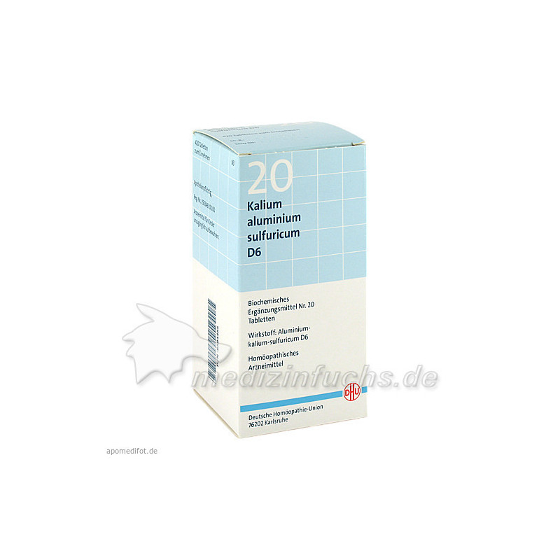 BIOCHEMIE DHU 20 Kalium aluminium sulf. D 6 Tabl., 420 ST – PZN 6584485