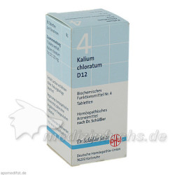 BIOCHEMIE DHU 4 KALIUM CHLORATUM D12, 80 ST – PZN 274105