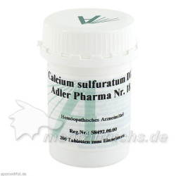 Biochemie Adler 18 Calcium sulfuratum D12 Adler Ph, 200 ST – PZN 833450