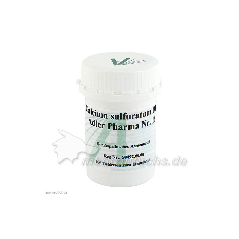 Biochemie Adler 18 Calcium sulfuratum D12 Adler Ph, 200 ST – PZN 833450