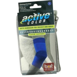 BORT ActiveColor Ellenbogenbandage blau small, 1 ST – PZN 6914505