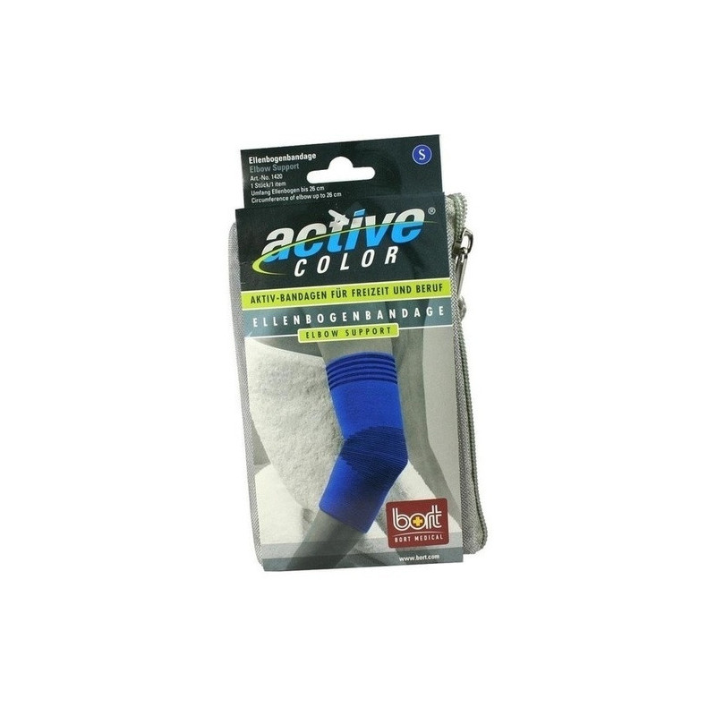 BORT ActiveColor Ellenbogenbandage blau small, 1 ST – PZN 6914505