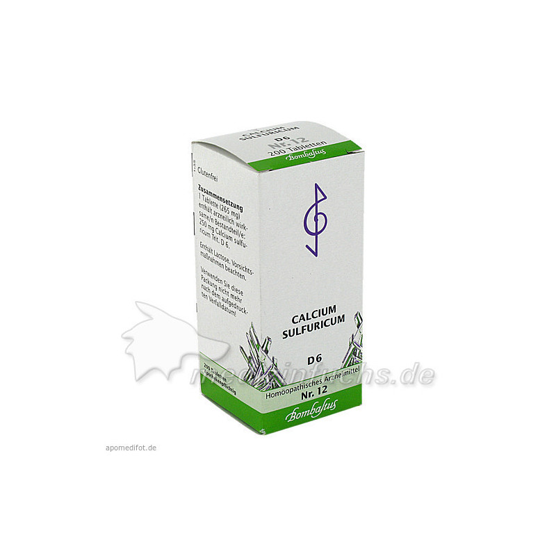 Biochemie 12 Calcium sulfuricum D 6, 200 ST – PZN 1073917