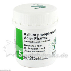 Biochemie Adler 5 Kalium Phosphoricum D 6 Adler Ph, 400 ST – PZN 2726994