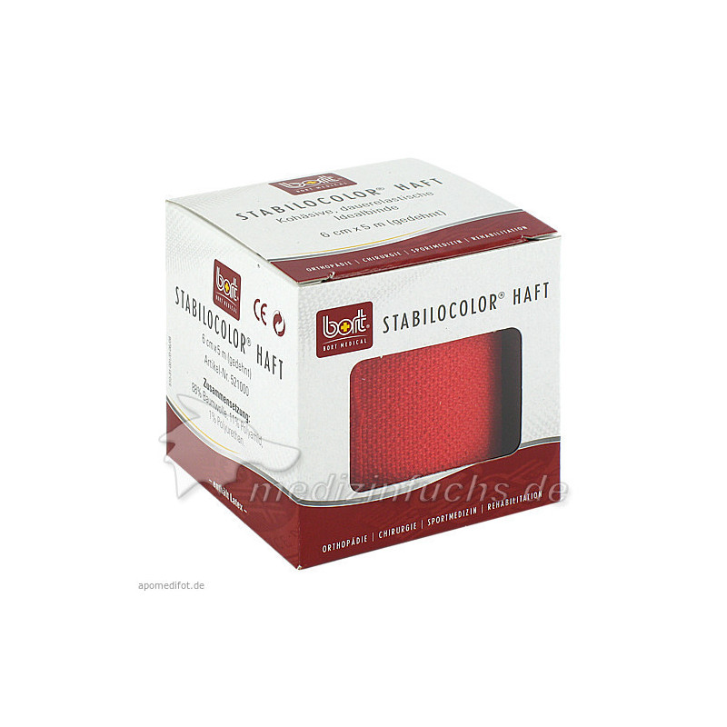 BORT STABILOCOLOR haft 6cm rot, 1 ST – PZN 8829407