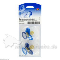 Beruhigungssauger Kirsch Latex 0-6M bicolor blau, 2 ST – PZN 4792334