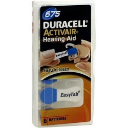 Batterie für Hörgeräte Duracell 675, 6 ST – PZN 7656465