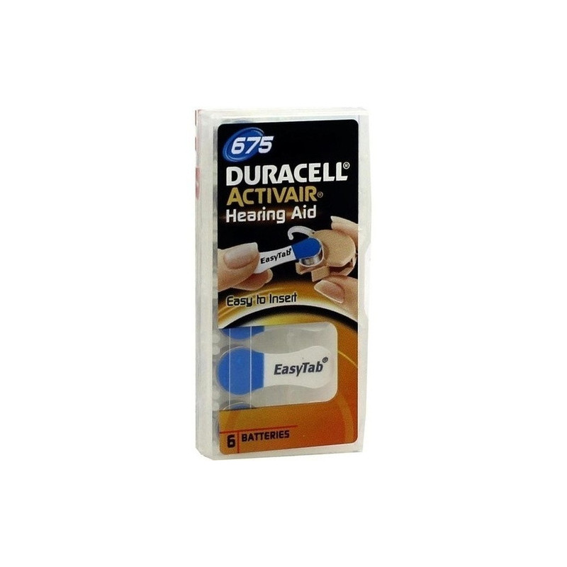 Batterie für Hörgeräte Duracell 675, 6 ST – PZN 7656465