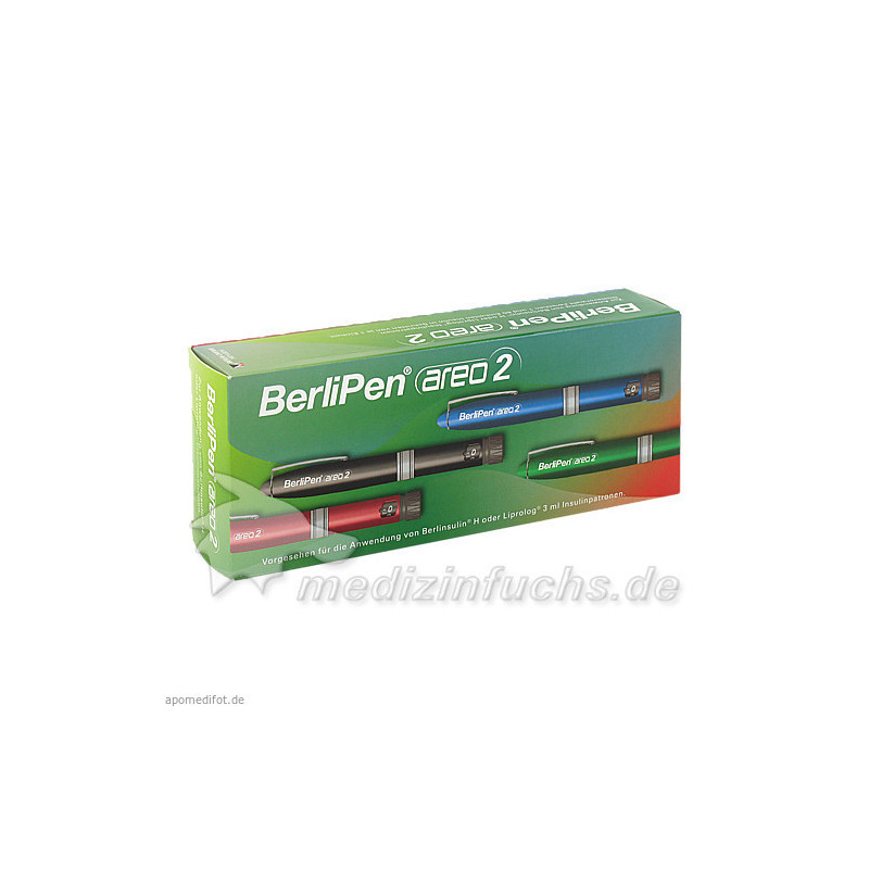BerliPen areo 2 schwarz f. 3ml Patrone, 1 ST – PZN 7023257