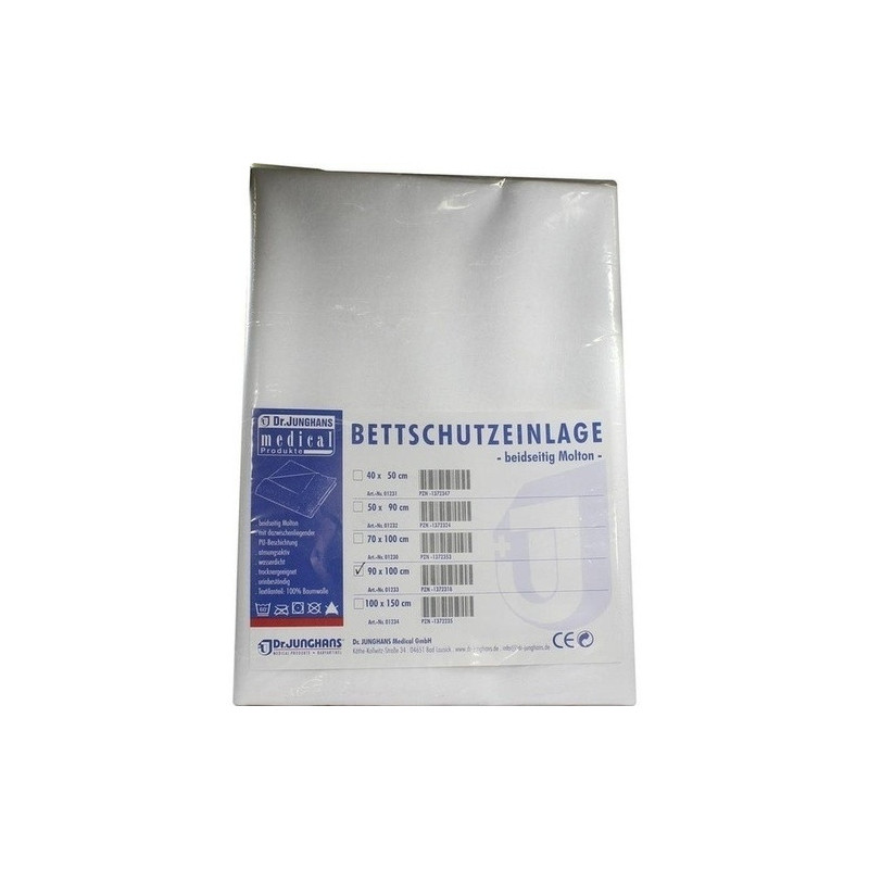 Bettschutzeinlage 90x100cm doppelseitig Molton, 1 ST – PZN 1372318