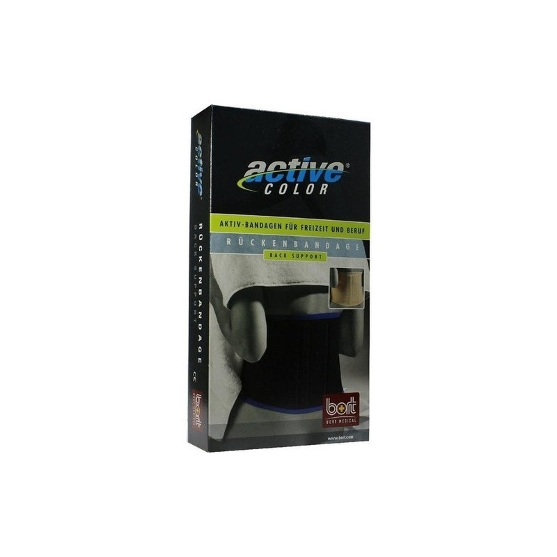 BORT ActiveColor Rueckenbandage schwarz medium, 1 ST – PZN 5873425