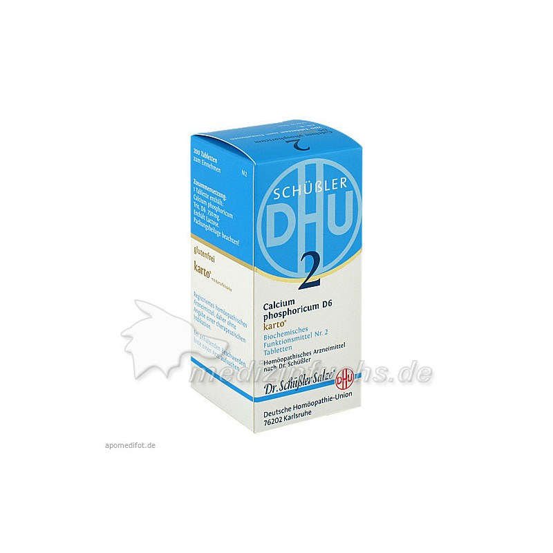 Biochemie DHU 2 Calcium phosphoricum D 6 Karto, 200 ST – PZN 6326524