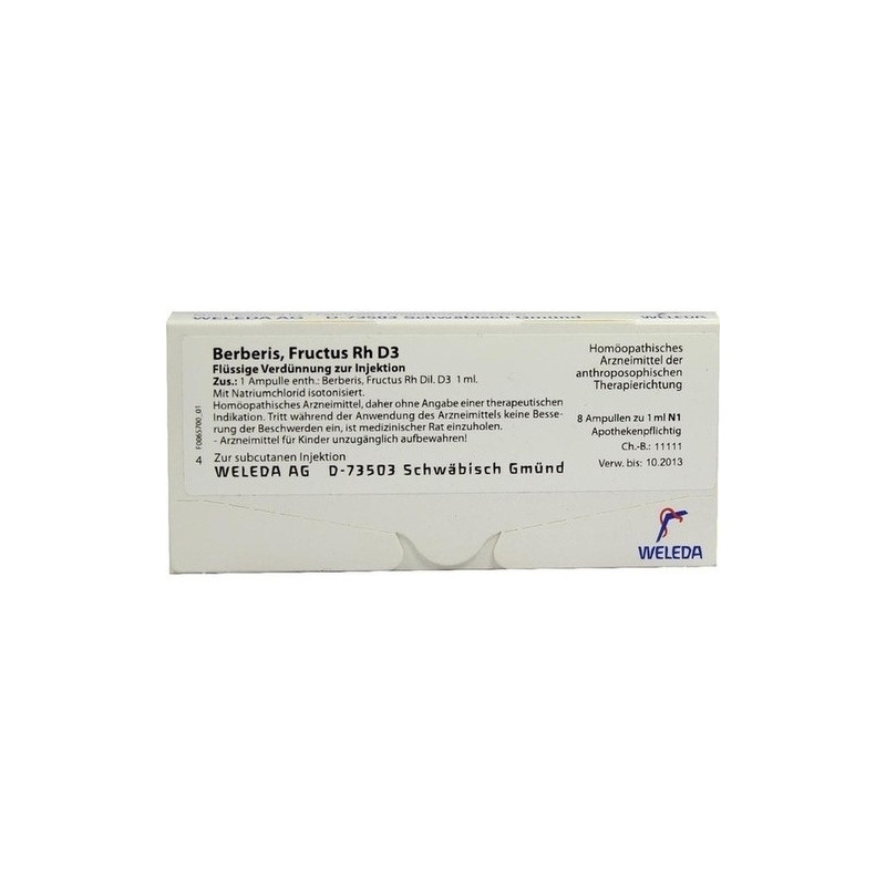 BERBERIS FRUCT RH D 3, 8X1 ML – PZN 1619486