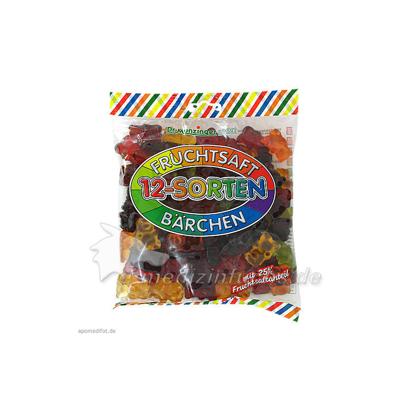 DR. MUNZINGER 12-Sorten-Fruchtsaftbärchen, 450 G – PZN 12379105