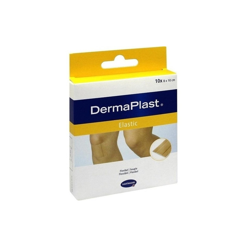 DermaPlast elastic 8x10cm, 10 ST – PZN 10106165