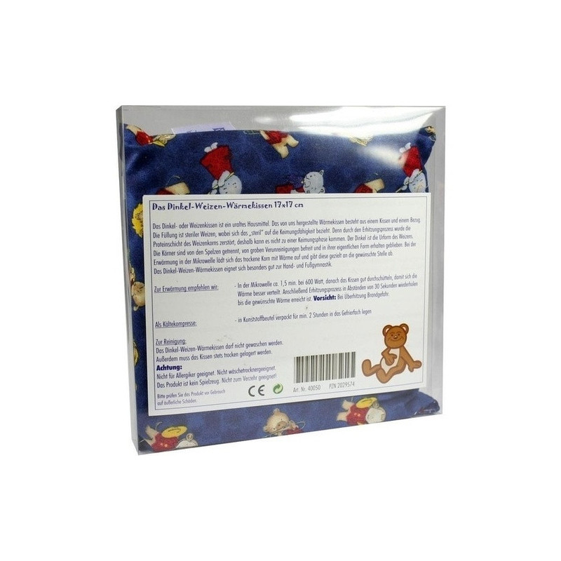 Dinkel-Weizen-Wärmekissen 17x17cm mit Kindermotiv, 1 ST – PZN 2029574