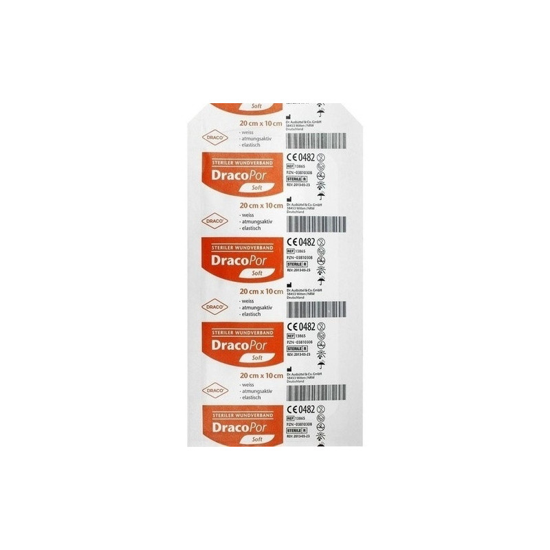 Dracopor Wundverband steril 20cmx10cm, 1 ST – PZN 3810308