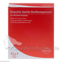 DRACOFIX PEEL KOM steril 10X10 8fach, 25X2 ST – PZN 3388111