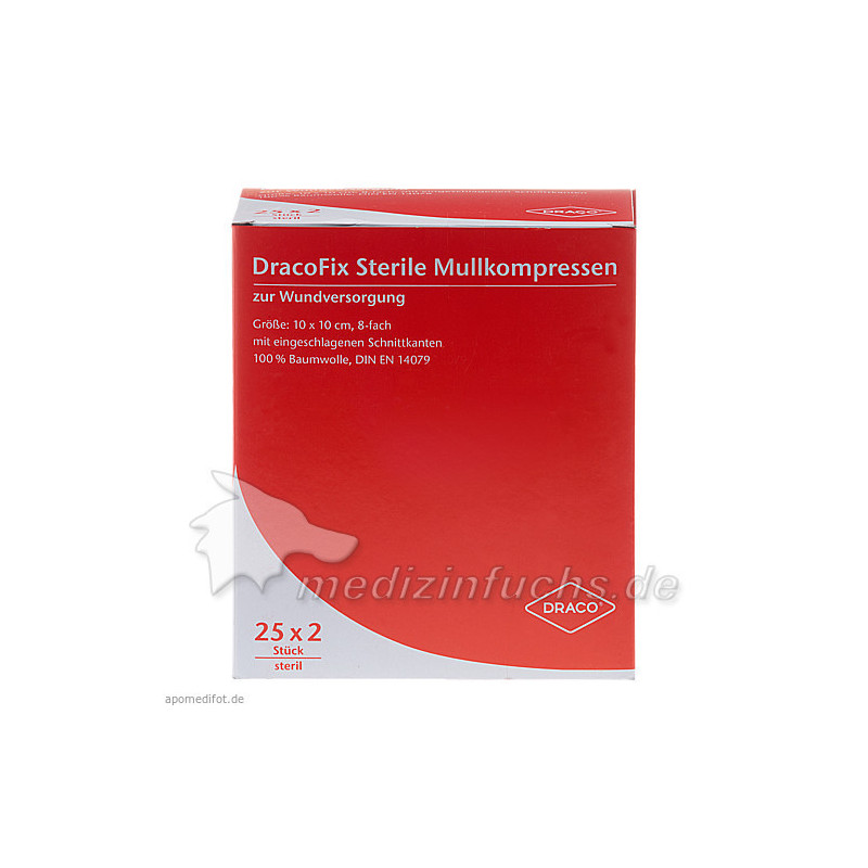 DRACOFIX PEEL KOM steril 10X10 8fach, 25X2 ST – PZN 3388111