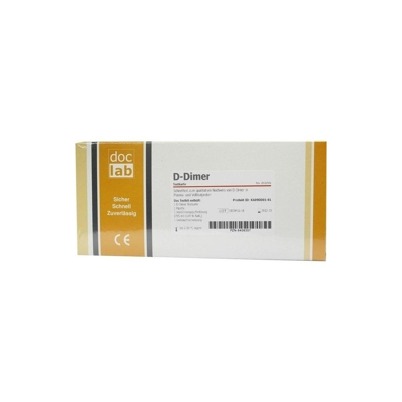 D-Dimer Vollblut Schnelltest Testkarte, 1 ST – PZN 6408357