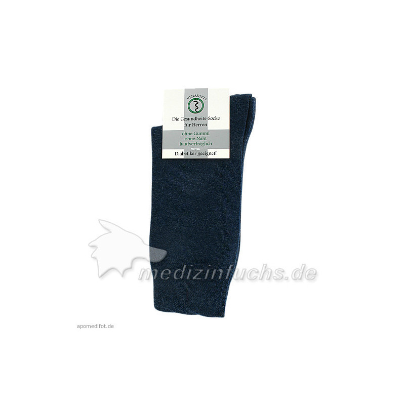 Diabetikersocken 39/42 jean He ohne Gummi VENASOFT, 4 ST – PZN 8833662