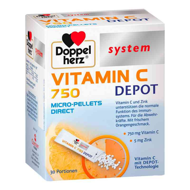 Doppelherz Vitamin C 750 Depot system Pellets (30 stk) – PZN 11157124