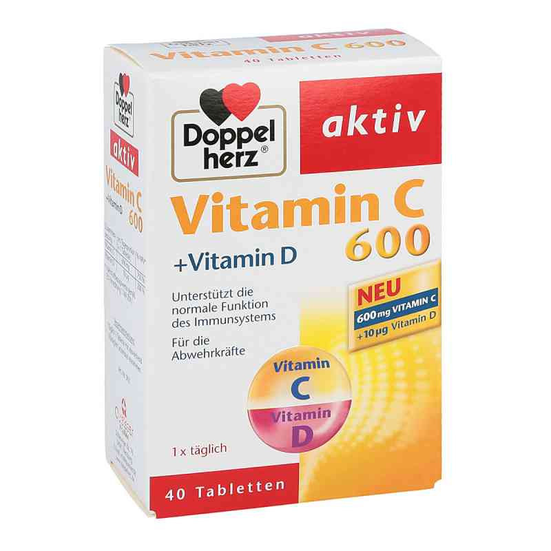Doppelherz Vitamin C 600 + Vitamin D Tabletten (40 stk) – PZN 7140483