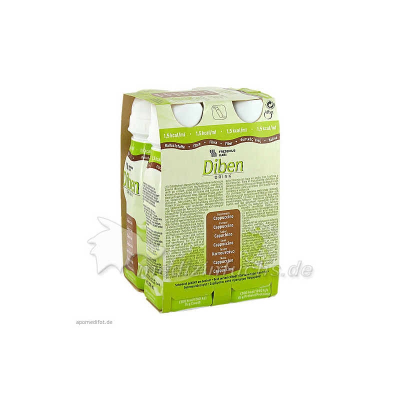 DIBEN DRINK CAPPUCCINO (1.5 KCAL/ML), 4X200 ML – PZN 5905220