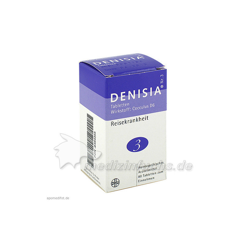 DENISIA 3 Reisekrankheiten Tabletten, 80 ST – PZN 8494355