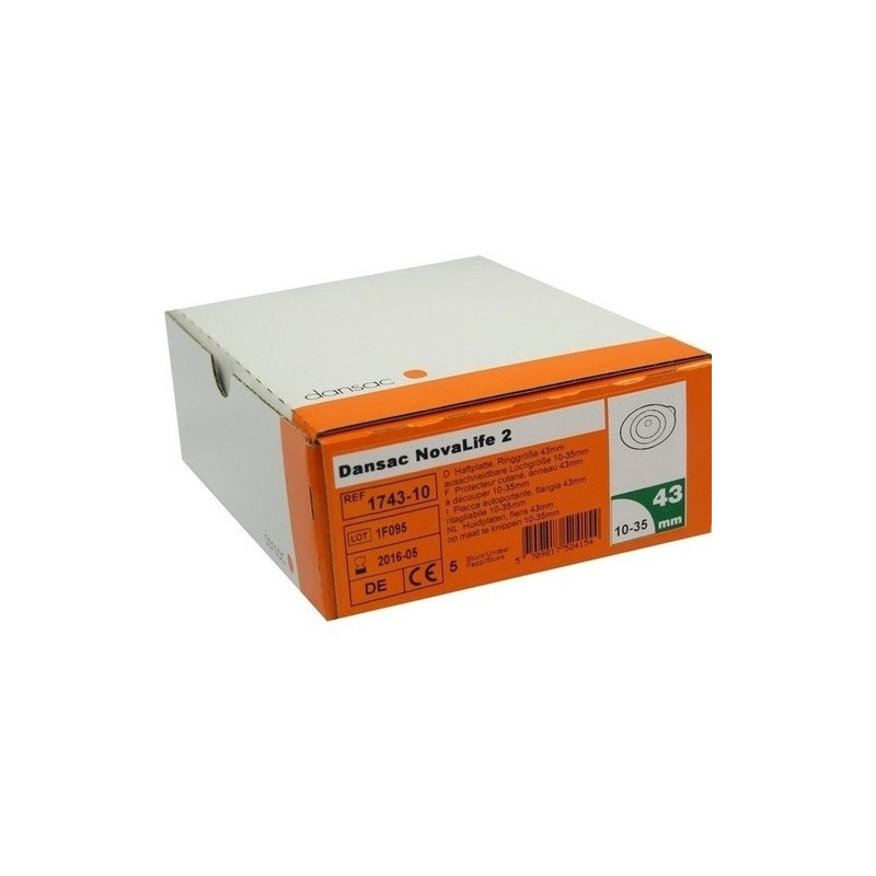 Dansac NovaLife 2 Basisplatte RR 43 10-35mm, 5 ST – PZN 6559323
