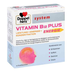 Doppelherz Vitamin B12 Plus system Trinkampullen (10X25 ml) – PZN 9071390