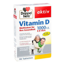 Doppelherz Vitamin D 1.000 I.e. Extra Tabletten (90 stk) – PZN 11119885