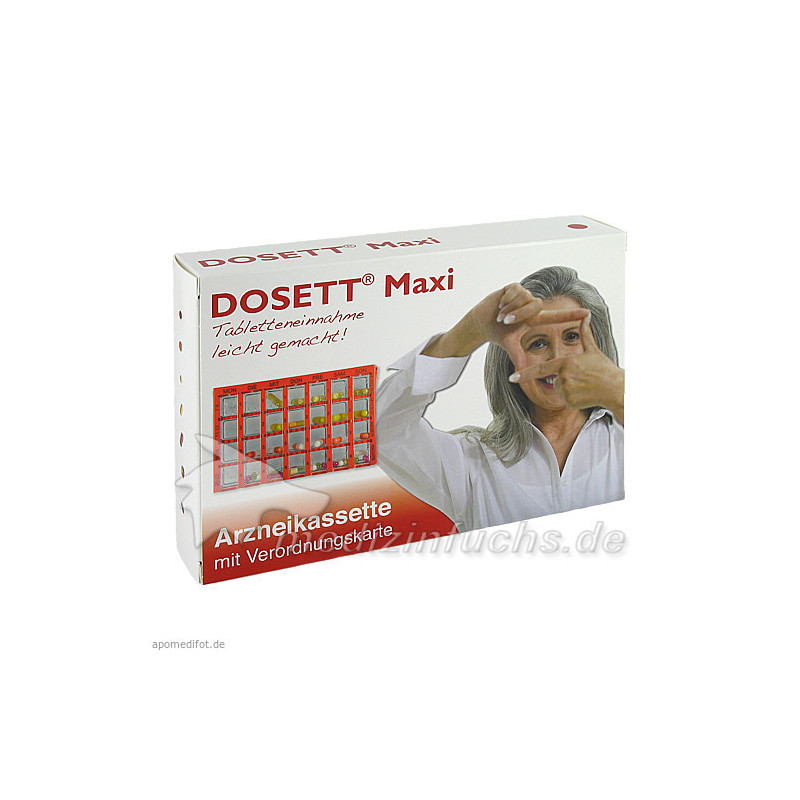DOSETT Maxi-Arzneikassette rot, 1 ST – PZN 8731542