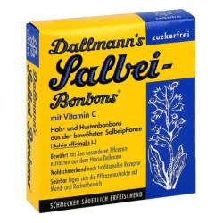 Dallmann's Salbeibonbons zuckerfrei (20 stk) – PZN 3531896