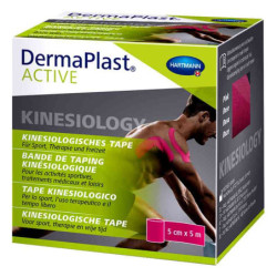 Dermaplast Active Kinesiology Tape 5 cmx5 m pink (1 stk) – PZN 12903049