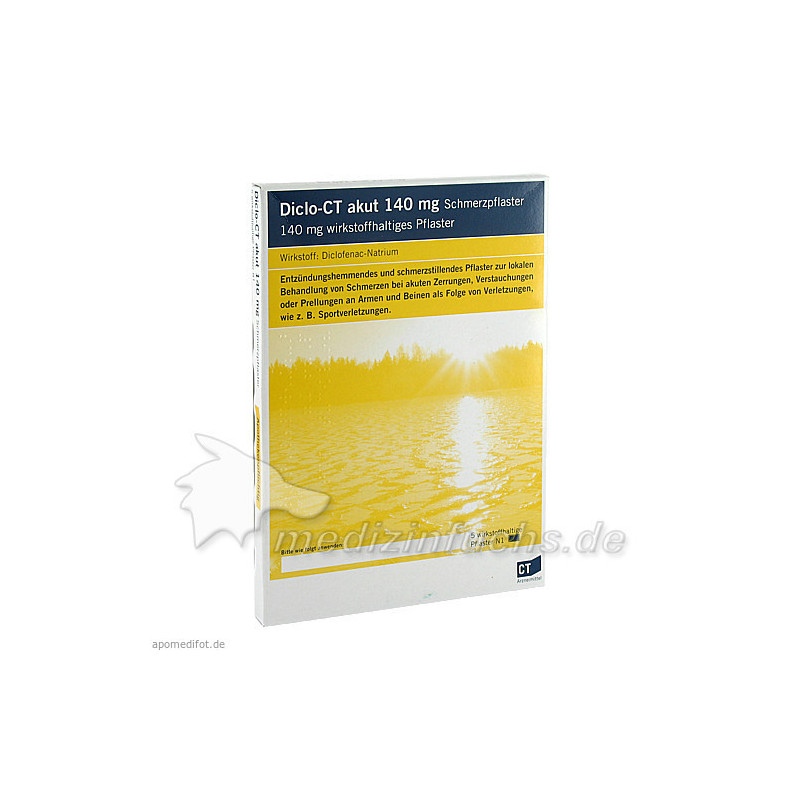 DICLO-CT akut 140 mg Schmerzpflaster, 5 ST – PZN 2595799