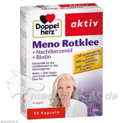 Doppelherz Meno Rotklee+Nachtkerzenöl+Biotin, 30 ST – PZN 4042018