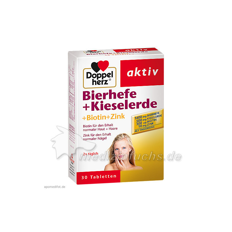 Doppelherz Bierhefe + Kieselerde, 30 ST – PZN 3296828
