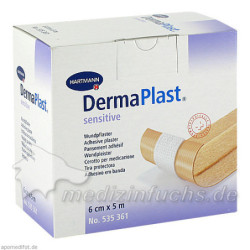 DermaPlast sensitive 6cmx5m, 1 ST – PZN 3645938