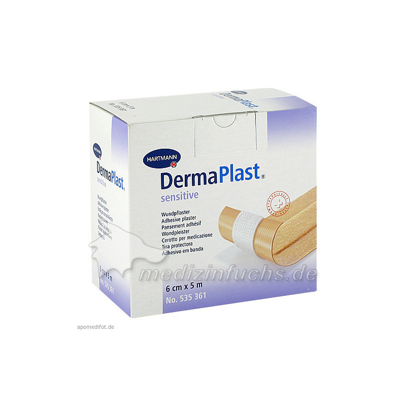 DermaPlast sensitive 6cmx5m, 1 ST – PZN 3645938