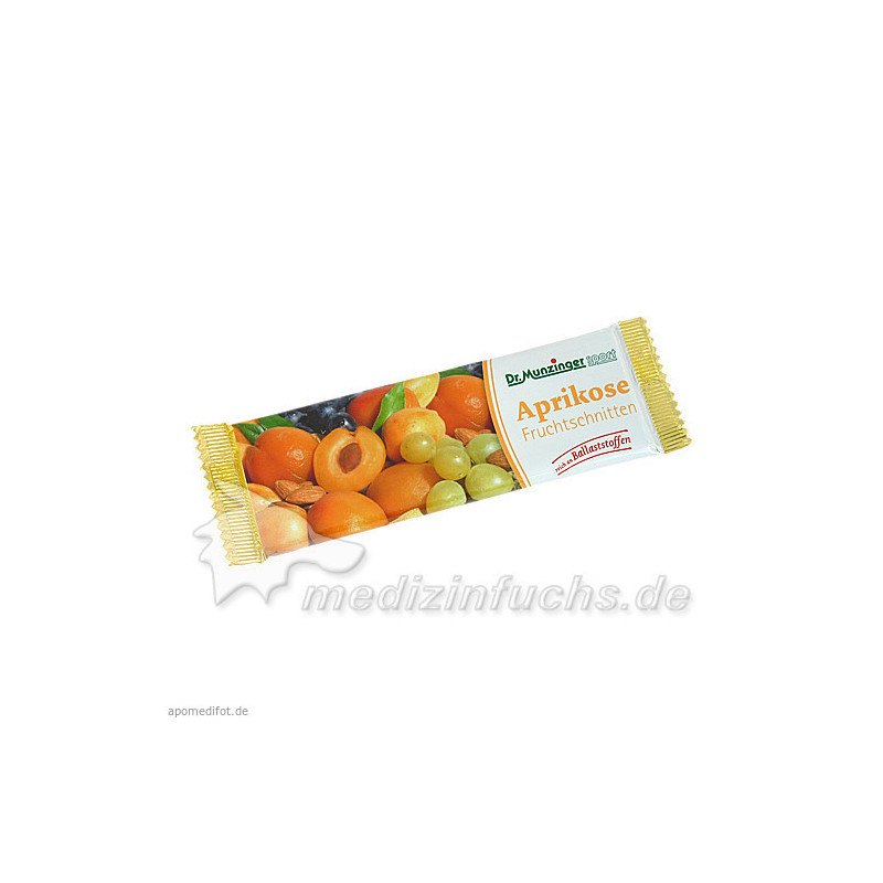 DR. MUNZINGER Aprikosen Fruchtschnitten, 50 G – PZN 2722134