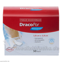 DRACOPOR waterproof Wundverband steril 3.8x3.8cm, 50 ST – PZN 10713882