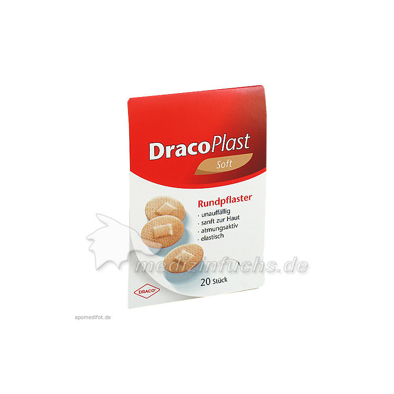 DracoPlast Soft hautf. rund 2.2cm, 20 ST – PZN 9513563