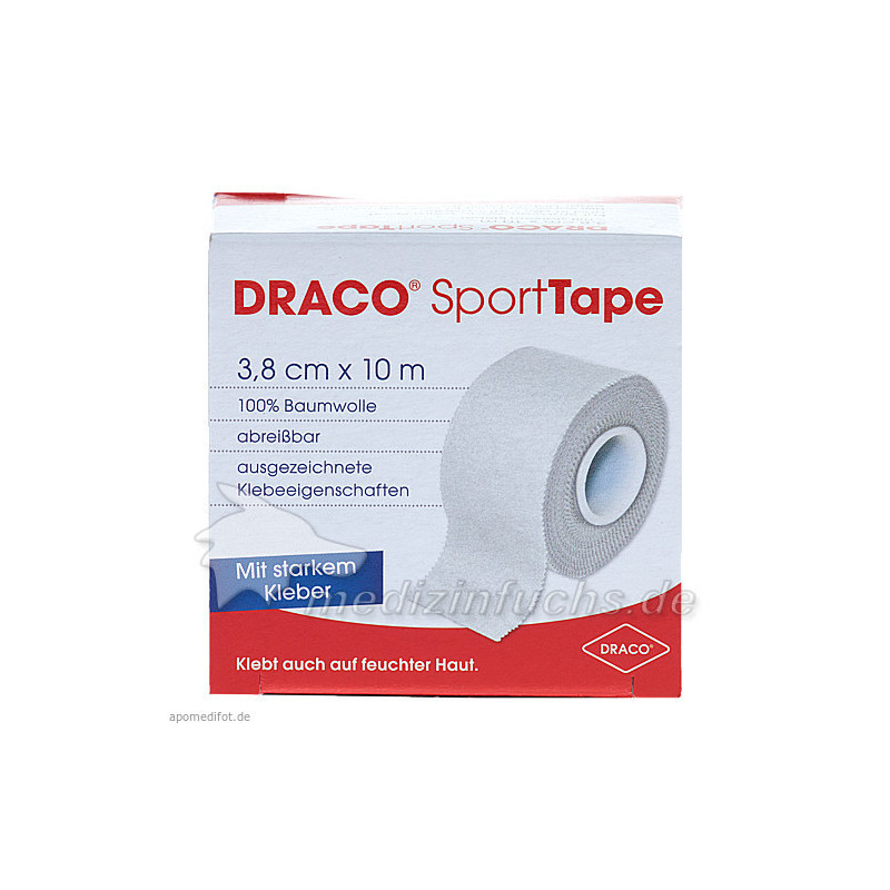 Dracotapeverband extra stark 10mx3.8cm weiß, 1 ST – PZN 4261542
