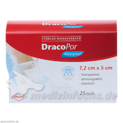 Dracopor Waterproof Wundverband steril 5cmx7.2cm, 25 ST – PZN 114092
