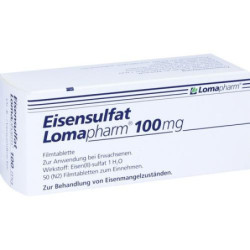 Eisensulfat Lomapharm 100mg, 50 ST – PZN 1713423