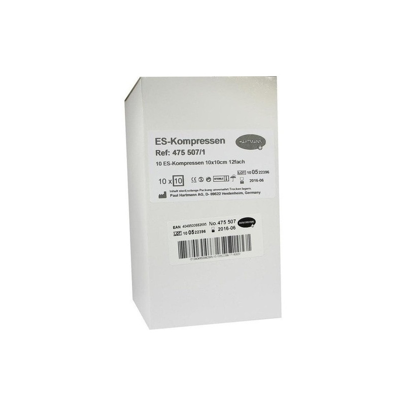 ES-Kompressen steril 10x10cm Großpackung, 10X10 ST – PZN 6454127