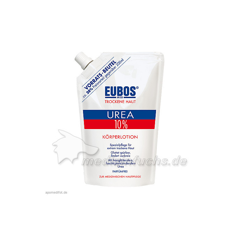 EUBOS Trockene Haut UREA 10% Körperlotion NBF, 400 ML – PZN 1021990