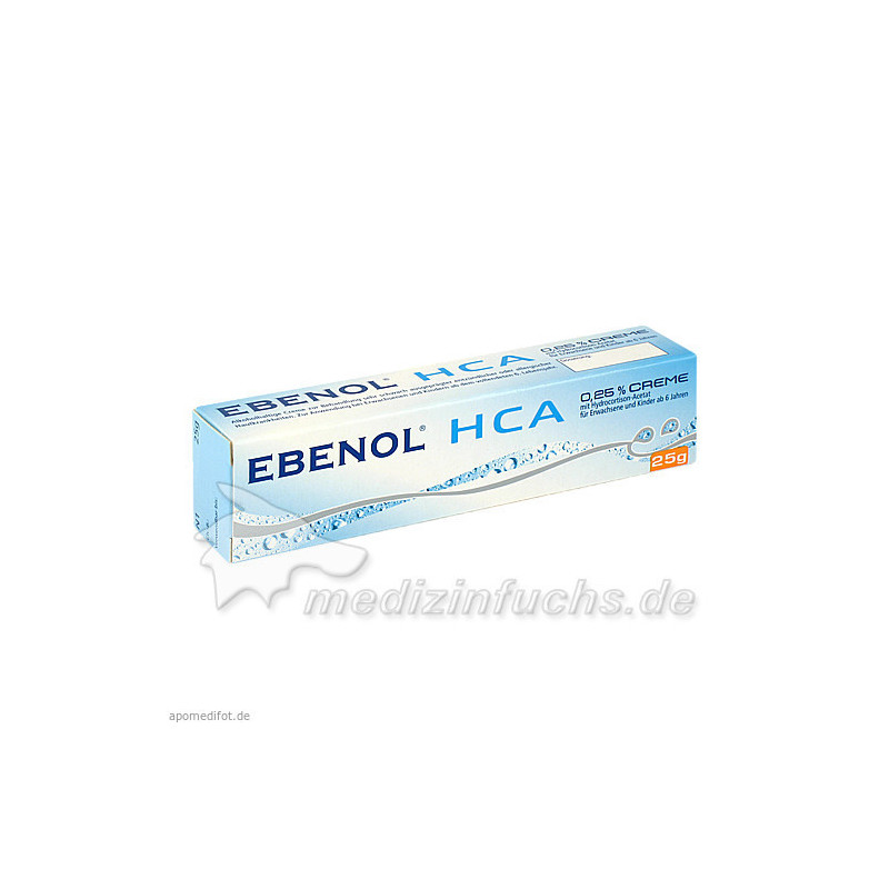 Ebenol HCA 0.25% Creme, 25 G – PZN 6836981
