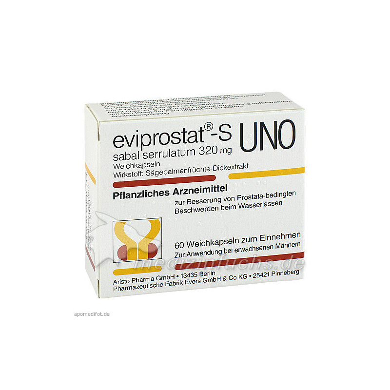 EVIPROSTAT S SABAL SERRULATUM 320 UNO, 60 ST – PZN 7278046